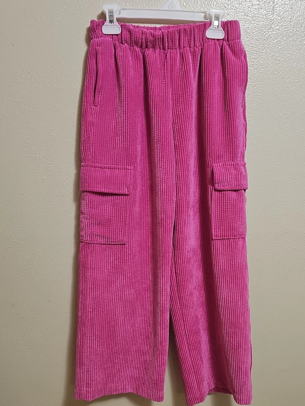 GAP Pink Corduroy Cargo Joggers for Kids
